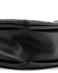 Calfskin Quilted Large Boy Flap Black