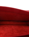 Calfskin Crocodile Embossed Medium Monogram Sunset Rouge Eros