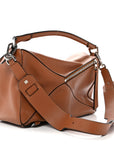 Calfskin Medium Puzzle Bag Tan