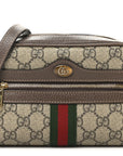 GG Supreme Monogram Web Mini Ophidia Shoulder Bag Brown