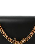 Smooth Calfskin Medium Classic Monogram Kate Tassel Satchel Black