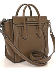 Drummed Calfskin Nano Luggage Souris