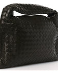 Calfskin Intrecciato Small Hop Kaki