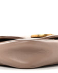 Calfskin Matelasse Super Mini GG Marmont Shoulder Bag Porcelain Rose