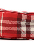 Nylon Horseshoe Crossbody Bag Crayon Red