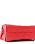 Caviar Quilted Mini CHNL 25 Handbag Red