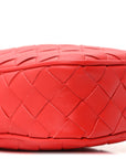 Nappa Intrecciato Phone Case Crossbody Bag Redstone
