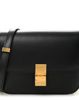 Box Calfskin Medium Classic Box Flap Bag Black