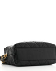 Crumpled Lambskin Quilted Small CC Links Shoulder Bag Black