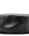Calfskin Web Stripe Medium Dionysus Hobo Black