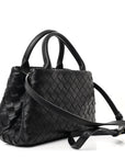 Nappa Intrecciato Small Tote Black