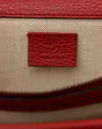 Dollar Calfskin Swarovski Crystal Small Dionysus Shoulder Bag Hibiscus Red