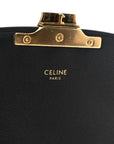 Velvet Calfskin Leopard Print Teen Triomphe Bag Brown Black