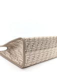 Chenille Vitello Cher FF Medium FNDI Sunshine Shopper Tote Tortora