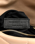 Lambskin Quilted Toy Loulou Puffer Monogram Chain Satchel Dark Beige
