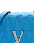 Nappa Quilted Virtus Bag Blue
