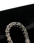 Suede Super Mini Dionysus Shoulder Bag Black