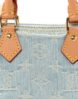 Monogram Denim Nano Speedy Sky Blue