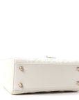 Lambskin Cannage Small My ABCD1OR Lady D1OR White