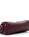 Nappa Intrecciato Small The Lauren 1980 Clutch With Chain Barolo