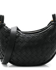 Nappa Intrecciato Small Gemelli Multipocket Bag Black