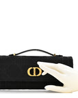 Technical Fabric Macrocannage Miss Caro Top Handle Pouch Black