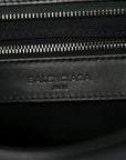 Smooth Calfskin Metallic Patent Giant 12 Silver Hardware City Vert Poker Fonce
