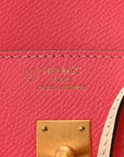Epsom Horseshoe Birkin Sellier 25 Rose Azalee Nata