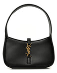 Smooth Calfskin Le 5 A 7 Mini Hobo Black