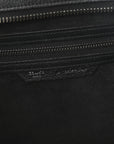 Drummed Calfskin Mini Luggage Black