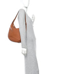 Supple Calfskin Medium Triomphe Heloise Shoulder Bag Tan