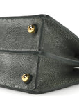 Stingray Shiny Nappa Petite Peekaboo I SEE U Satchel Verde Inglese