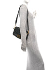 Nappa FF 1974 Embossed Baguette Black
