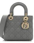 Lambskin Cannage Small My ABCD1OR Lady D1OR Grey