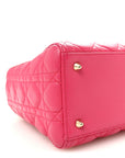 Lambskin Cannage Medium Lady D1OR Pink