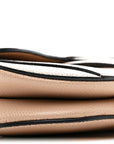 Grained Calfskin Mini Saddle Bag Fard