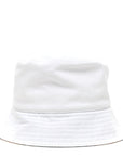 Denim Logo Bucket Hat M White
