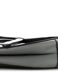 Grained Calfskin Saddle Bag Grey
