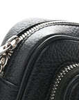 Grained Calfskin Small Camera Bag Black