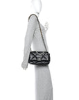 Lambskin Quilted Medium CHNL 19 Flap Black