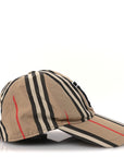 Cotton Vintage Check Monogram Baseball Hat S Archive Beige