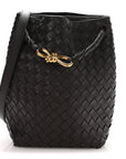 Nappa Intrecciato Small Andiamo Bucket Bag Fondant