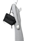 Grained Calfskin Mini Belt Bag Black