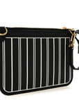 Calfskin Neverfull Inside Out MM Pochette Black