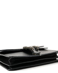 Pebbled Calfskin Small Dionysus Shoulder Bag Black
