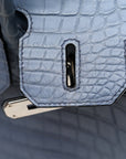 Matte Porosus Crocodile Birkin 30 Bleu Brighton