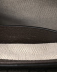 GG Supreme Monogram Textured Dollar Calfskin Web Mini Ophidia Envelope Shoulder Bag Beige Ebony New Acero