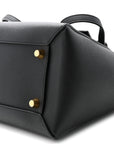 Grained Calfskin Mini Belt Bag Black