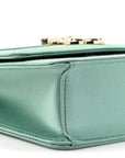 Satin Pearl Varenne Shoulder Bag Green