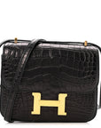 Matte Alligator Constance 18 Black